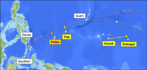100Gbps帕勞-關島海底電纜已經(jīng)竣工